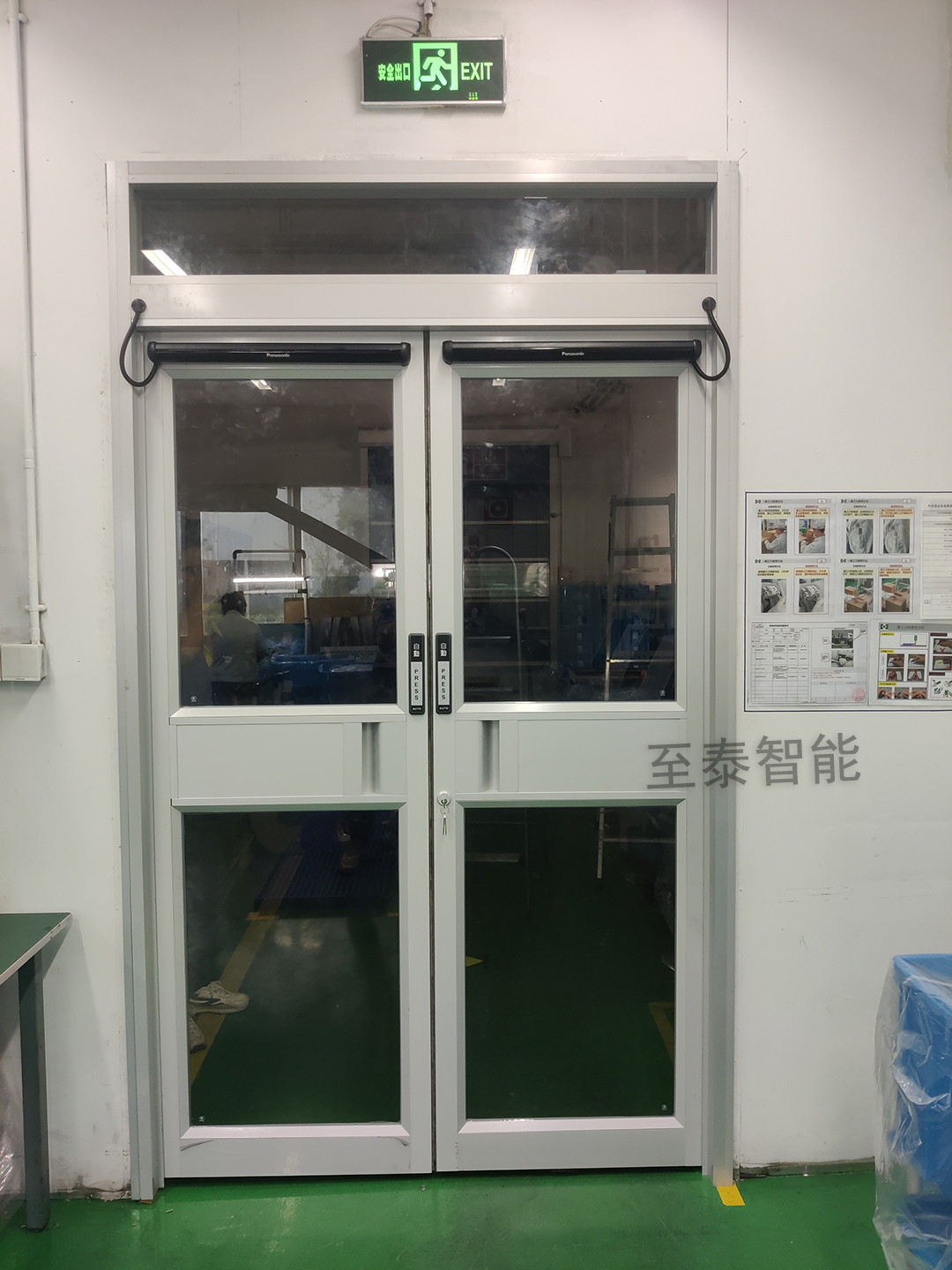 松下自動平開門機