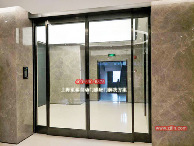 小區電動玻璃感應門