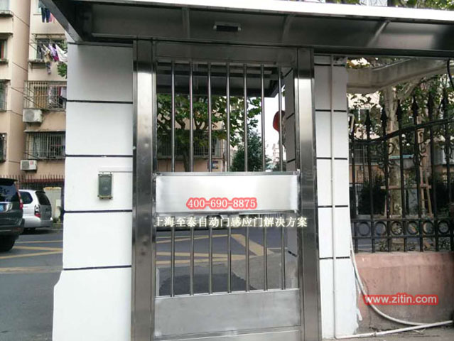 小區電動玻璃感應門